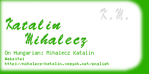 katalin mihalecz business card